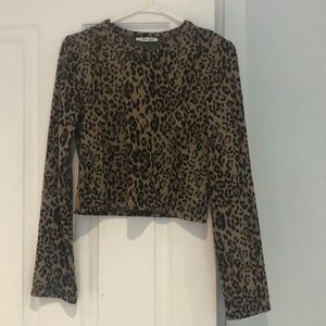 Zara animal print sweater